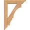 Ekena Millwork Balboa Traditional Smooth Bracket w/ Offset Brace, Western Red Cedar, 5 1/2"W x 22"D x 30"H BKT0604X22X30BOA01SWR - alternate 2